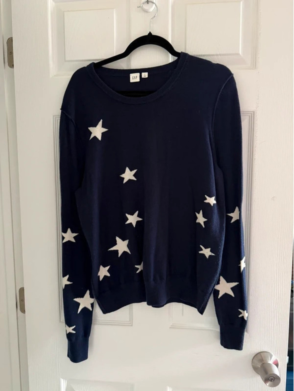 Gap XL star navy sweater
